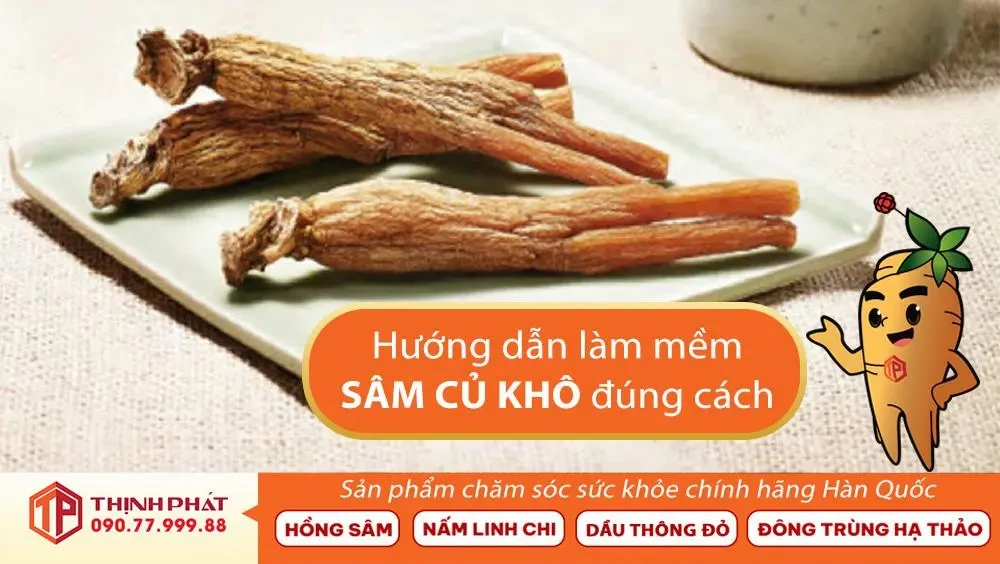 Cách Làm Mềm Sâm Củ Khô Hàn Quốc