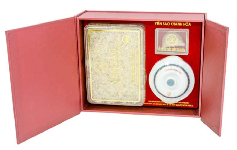 Tổ Yến Sào Khánh Hòa làm sạch hộp quà tặng 50g - 015GS
