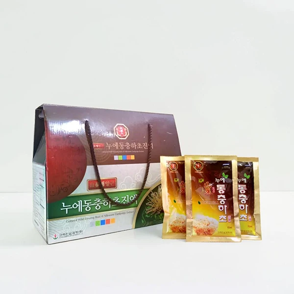 Nước đông trùng hạ thảo nhân sâm hộp 30 gói