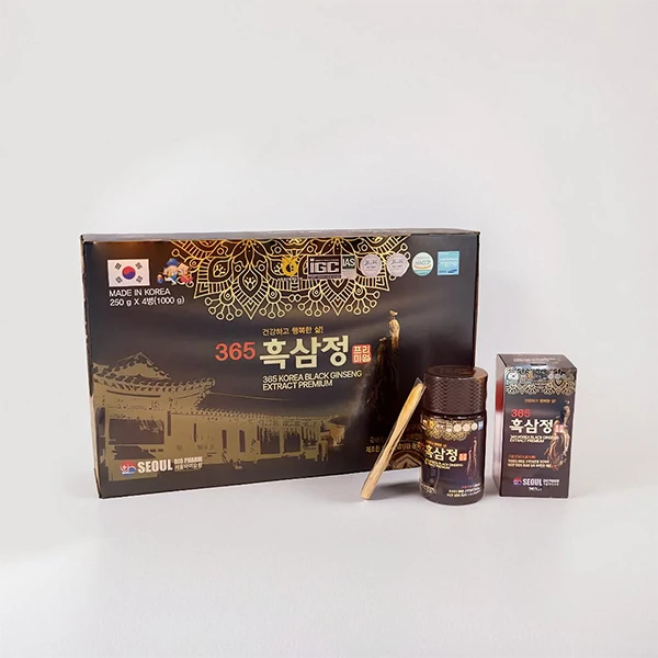 Cao hắc sâm Hàn Quốc 6 năm tuổi hộp 4 lọ x 250g