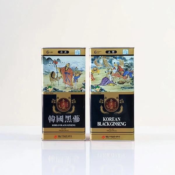 Hắc sâm củ khô 150g hộp thiếc chính hãng Daedong Hàn Quốc