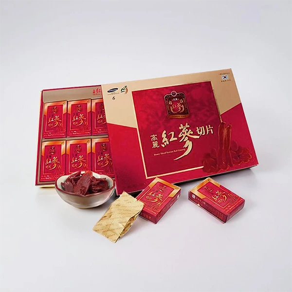 Hồng sâm Hàn Quốc thái lát tẩm mật ong chính hãng Sambok