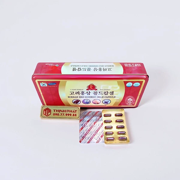 Viên đạm hồng sâm nhung hươu linh chi đông trùng hạ thảo insam Hàn Quốc 120v