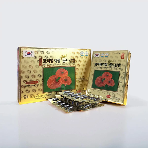 Viên linh chi Hàn Quốc KGS hộp giấy 120 viên