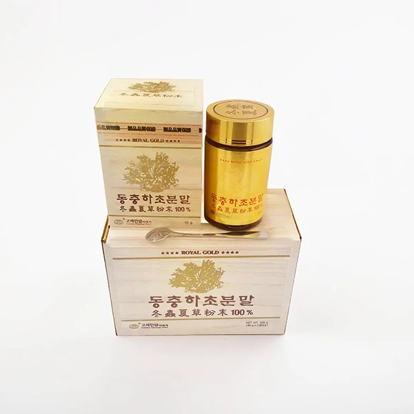 Bột đông trùng hạ thảo Hàn Quốc nguyên chất 100% hộp 2 lọ x 90g