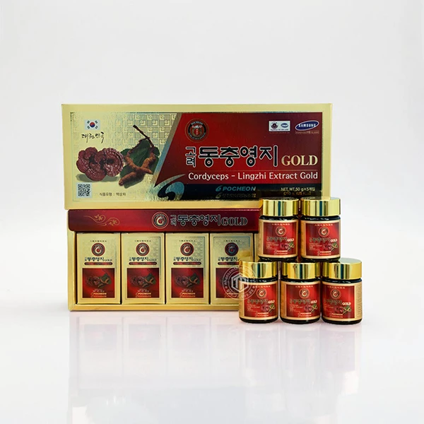Cao linh chi đông trùng hạ thảo Hàn Quốc hộp 5 lọ
