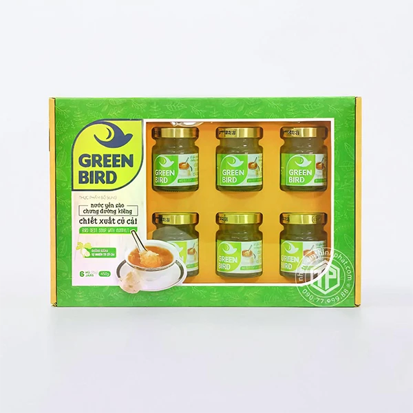 Yến chưng sẵn không đường 12% yến green bird
