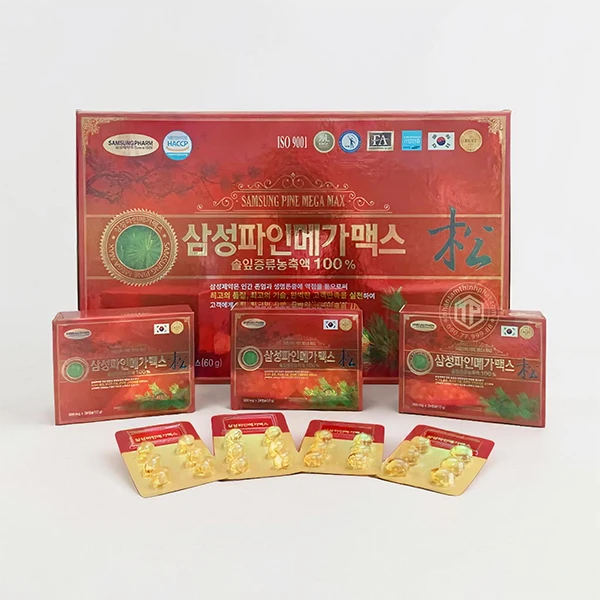 Viên tinh dầu thông đỏ Samsung Pine Mega Max Hàn Quốc