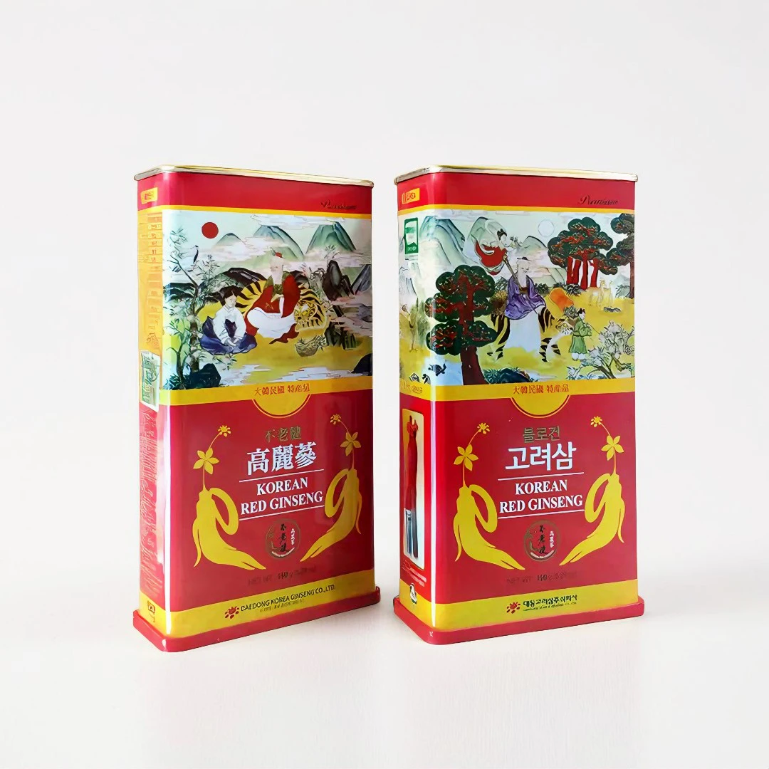 Hồng sâm củ khô 6 năm tuổi 150g hộp thiếc chính hãng Daedong Hàn Quốc