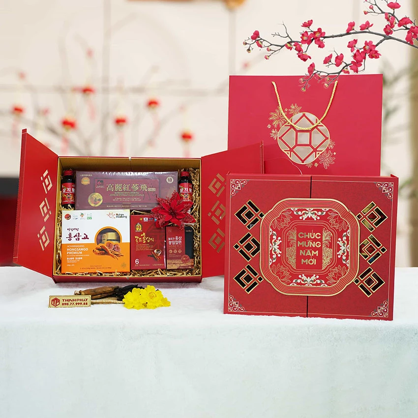 Hộp Quà Xuân Bách Lộc - Set 26 - Hộp quà tặng tết cao cấp Xuân 2026