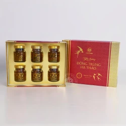 Yến sào đông trùng hạ thảo ký chủ cao cấp hộp 6 lọ không đường