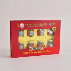 Yến Sào Sanest Khánh Hòa hộp 8 lọ