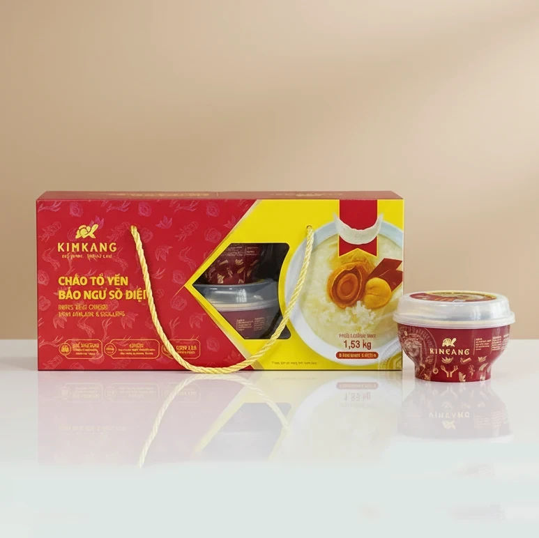 Cháo tổ yến bào ngư sò điệp hộp 6 chén x 255g