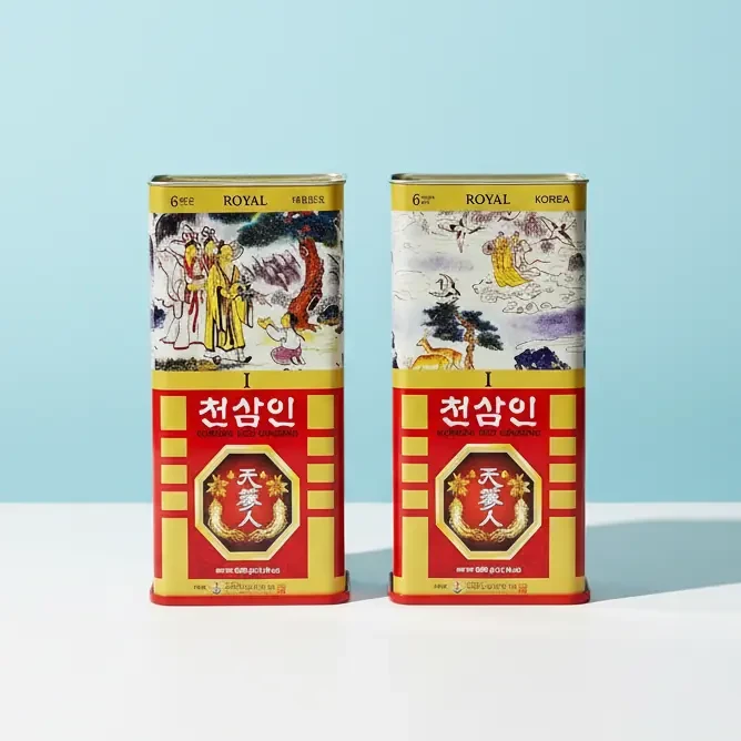 Hồng sâm củ khô hộp thiếc 600g Bio Chính hãng Hàn Quốc