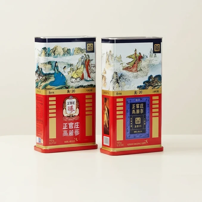 Hồng sâm củ khô KGC 150g 7 củ hộp thiếc hồng sâm Chính phủ Jung Kwan Jang