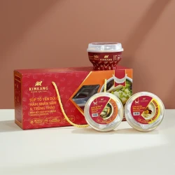 Hộp 6 chén cháo tổ yến súp tổ yến đùi gà mix 2 loại mỗi loại 3 chén