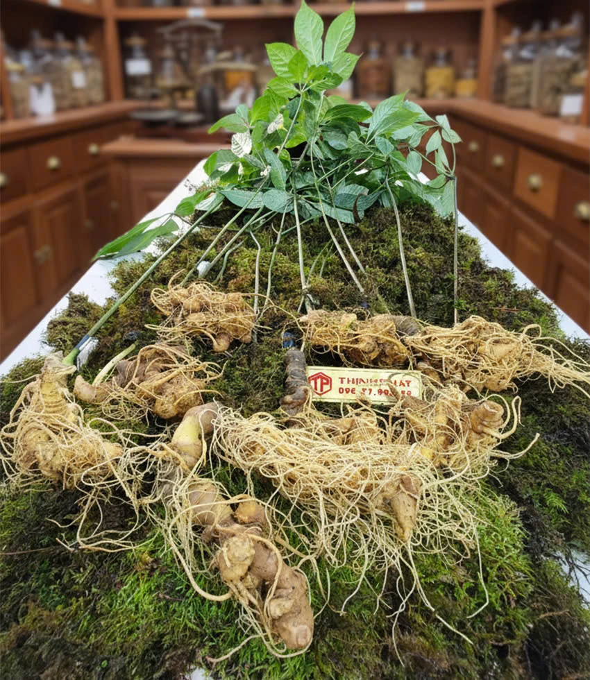 Sâm Ngọc Linh loại 9 -11 củ 1 kg