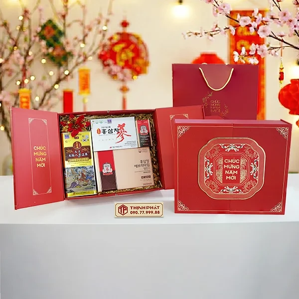 Hộp Quà Xuân Trường Thọ - Set 52 - Hộp quà tặng tết cao cấp Xuân 2026