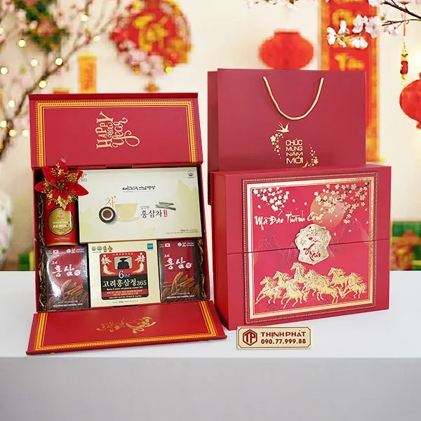 Hộp Quà Xuân Bách Lộc - Set 22 - Hộp quà tặng tết cao cấp Xuân 2026