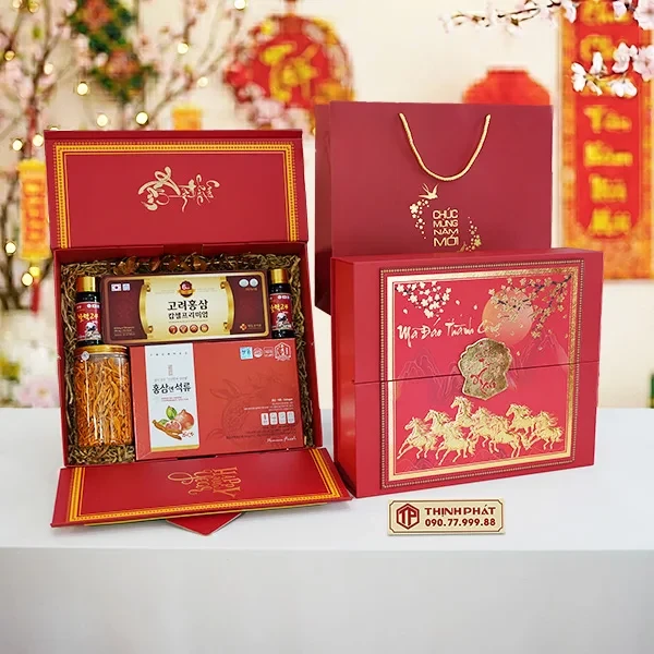 Hộp Quà Xuân Bách Lộc - Set 44 - Hộp quà tặng tết cao cấp Xuân 2026