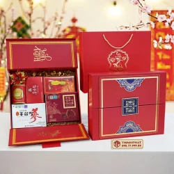 Hộp Quà Xuân Bách Lộc - Set 25 - Hộp quà tặng tết cao cấp Xuân 2026