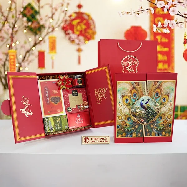 Hộp Quà Xuân Vạn Phúc - Set 61 - Hộp quà tặng tết cao cấp Xuân 2026