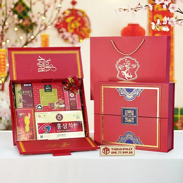 Hộp Quà Xuân Vạn Phúc - Set 24 - Hộp quà tặng tết cao cấp Xuân 2026