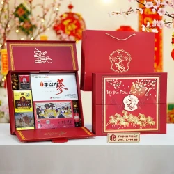 Hộp Quà Xuân Trường Thọ - Set 64 - Hộp quà tặng tết cao cấp Xuân 2026
