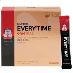 Nước hồng sâm Everytime Hậu Duệ Mặt Trời KGC hộp 30 gói x 10ml cao cấp