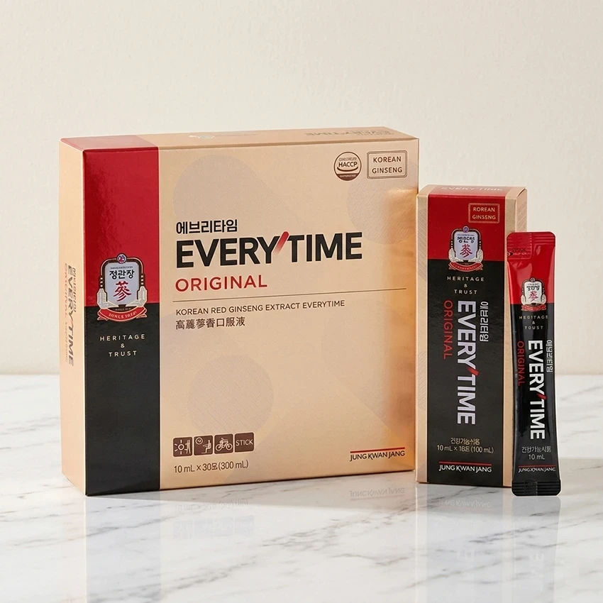Nước hồng sâm Everytime Hậu Duệ Mặt Trời KGC hộp 30 gói x 10ml cao cấp