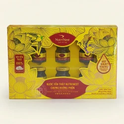 Nước yến thật Nutrinest chưng đường phèn hộp 6 lọ x 42g
