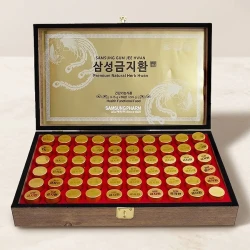 An cung ngưu hoàng hoàn Hàn Quốc tuần hoàn não hộp gỗ 60 viên