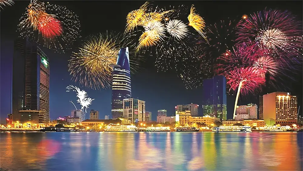 Điểm bắn pháo hoa tại thành phố Hồ Chí Minh