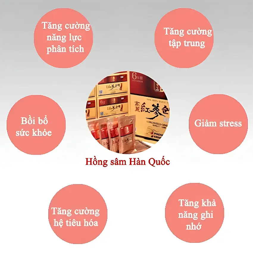 Hồng sâm mang đến nhiều công dụng rất tốt cho sức khỏe người dùng