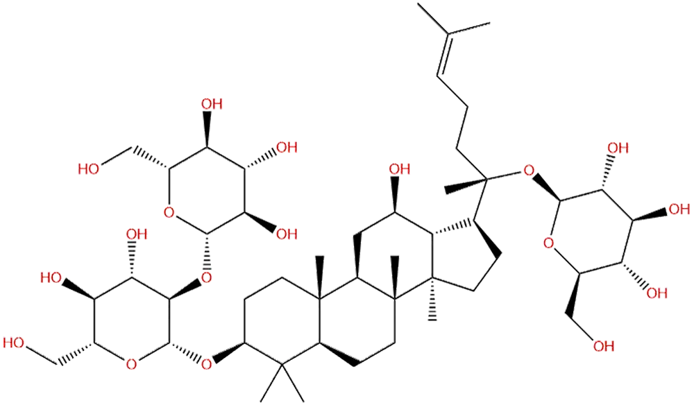 Cấu trúc của loại Ginsenoside Rd Cấu trúc của loại Ginsenoside Rd