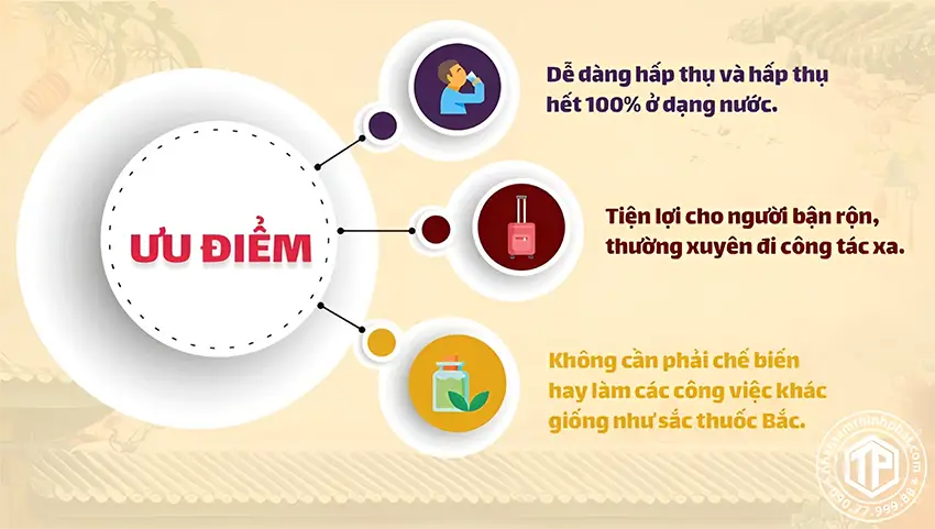 Ưu điểm của nước đông trùng hạ thảo Ưu điểm của nước đông trùng hạ thảo