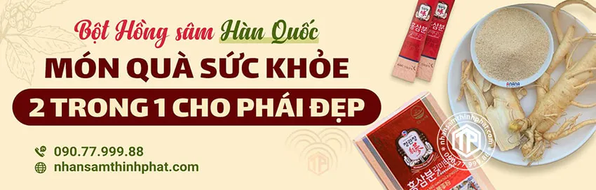 Bột hồng sâm Hàn Quốc - Món quà sức khỏe 2 trong 1 cho phái đẹp Bột hồng sâm Hàn Quốc - Món quà sức khỏe 2 trong 1 cho phái đẹp