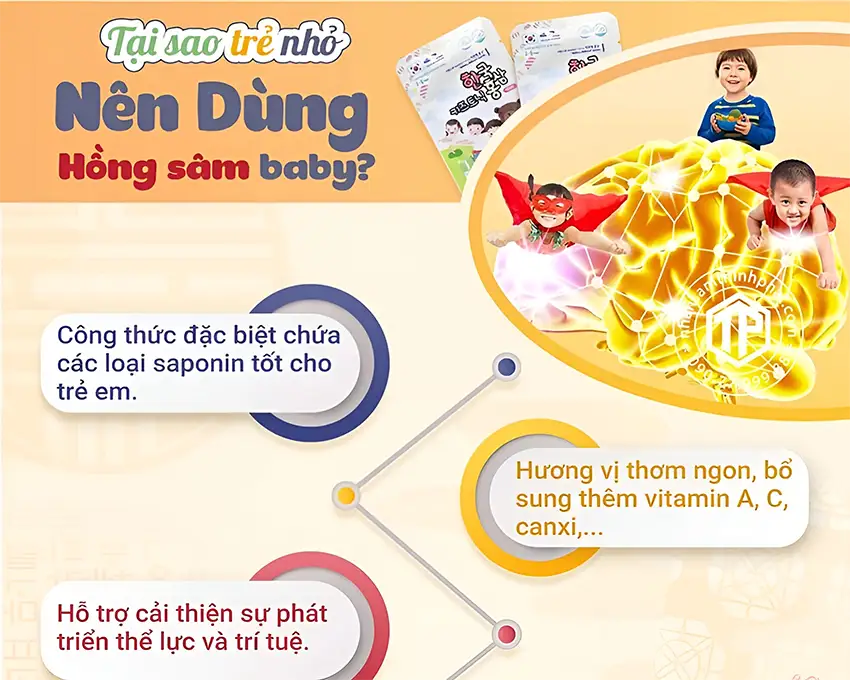 Tại sao trẻ nhỏ nên dùng hồng sâm baby? Tại sao trẻ nhỏ nên dùng hồng sâm baby?