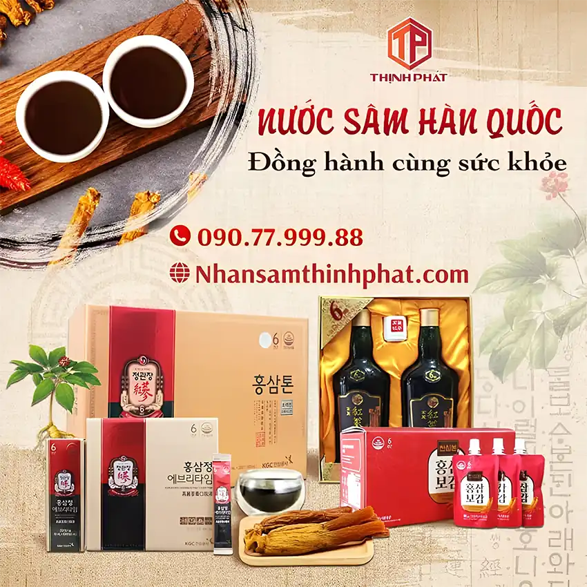 Nước sâm Hàn Quốc - Đồng hành cùng sức khỏe