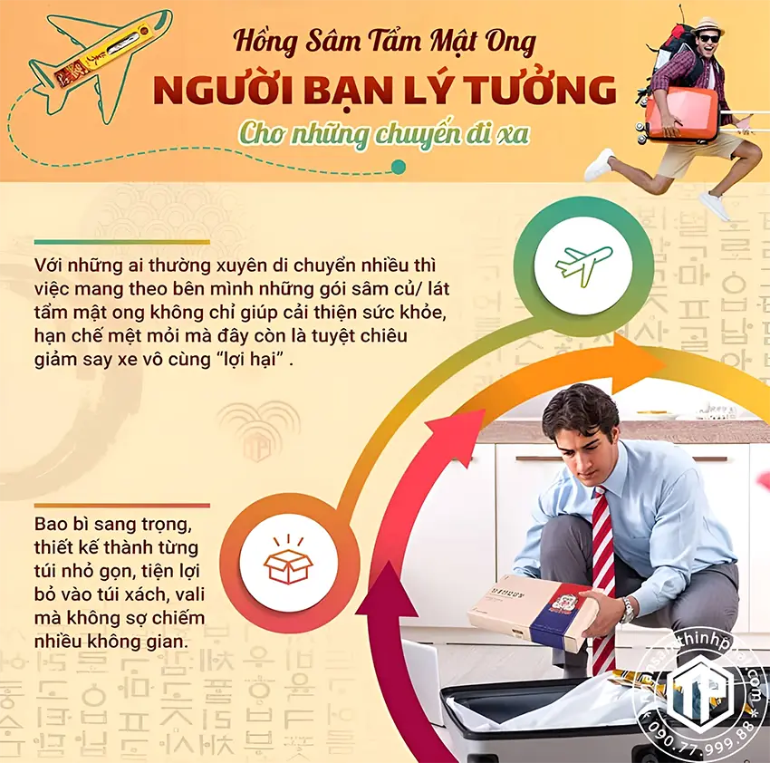 Hồng sâm tẩm mật ong - Người bạn lý tưởng cho những chuyến đi xa Hồng sâm tẩm mật ong - Người bạn lý tưởng cho những chuyến đi xa