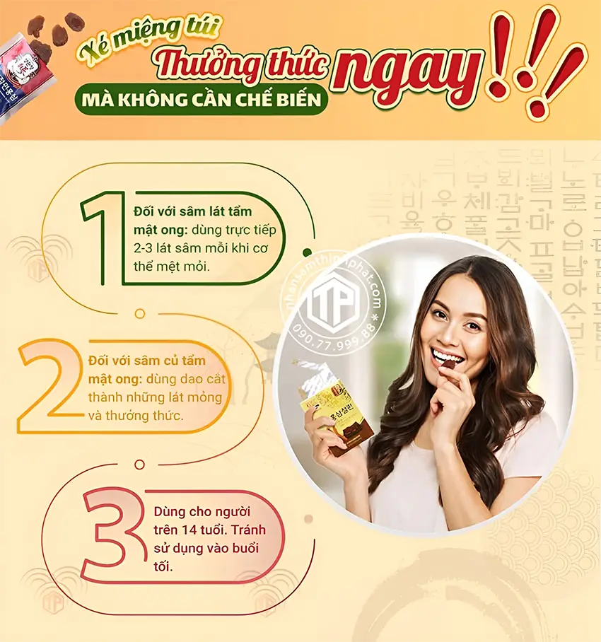 Cách sử dụng sâm tẩm mật ong Cách sử dụng sâm tẩm mật ong