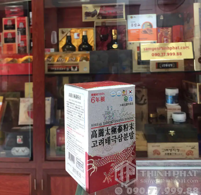 Bột Hồng Sâm Hàn Quốc chính hãng 100% Dongil hộp lọ 100g