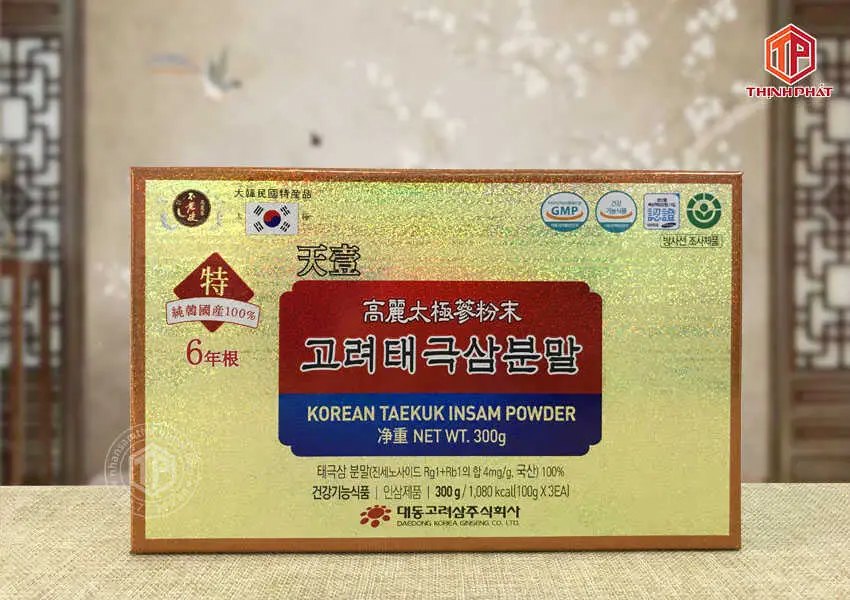 Bột thái cực sâm Hàn Quốc Daedong hộp 3 lọ x 100g Bột thái cực sâm Hàn Quốc Daedong hộp 3 lọ x 100g