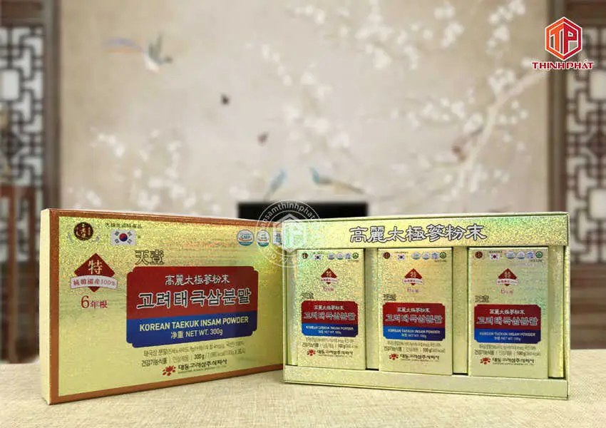 Bột thái cực sâm Hàn Quốc Daedong hộp 3 lọ x 100g Bột thái cực sâm Hàn Quốc Daedong hộp 3 lọ x 100g