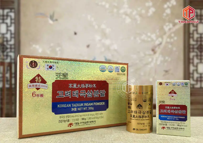Bột thái cực sâm Hàn Quốc Daedong hộp 3 lọ x 100g Bột thái cực sâm Hàn Quốc Daedong hộp 3 lọ x 100g