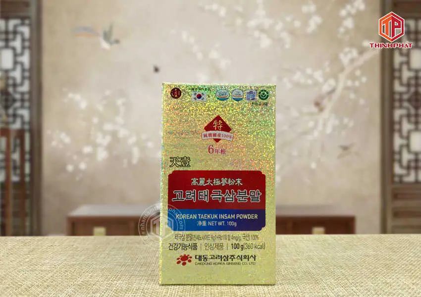 Bột thái cực sâm Hàn Quốc Daedong lọ 100g Bột thái cực sâm Hàn Quốc Daedong lọ 100g