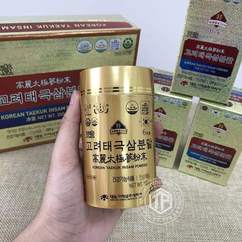 Bột thái cực sâm Hàn Quốc Daedong lọ 100g Bột thái cực sâm Hàn Quốc Daedong lọ 100g