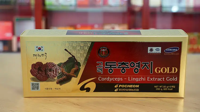 Cao linh chi đông trùng hạ thảo Hàn Quốc hộp 5 lọ Cao linh chi đông trùng hạ thảo Hàn Quốc hộp 5 lọ