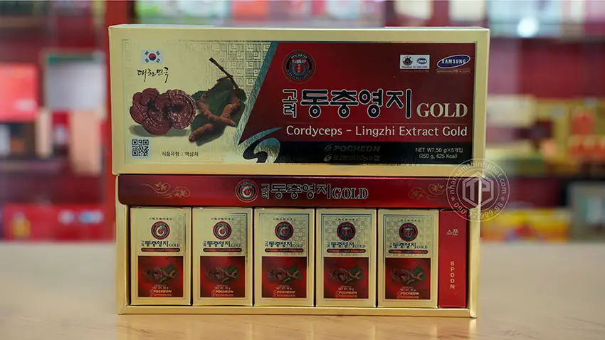 Cao linh chi đông trùng hạ thảo Hàn Quốc hộp 5 lọ
