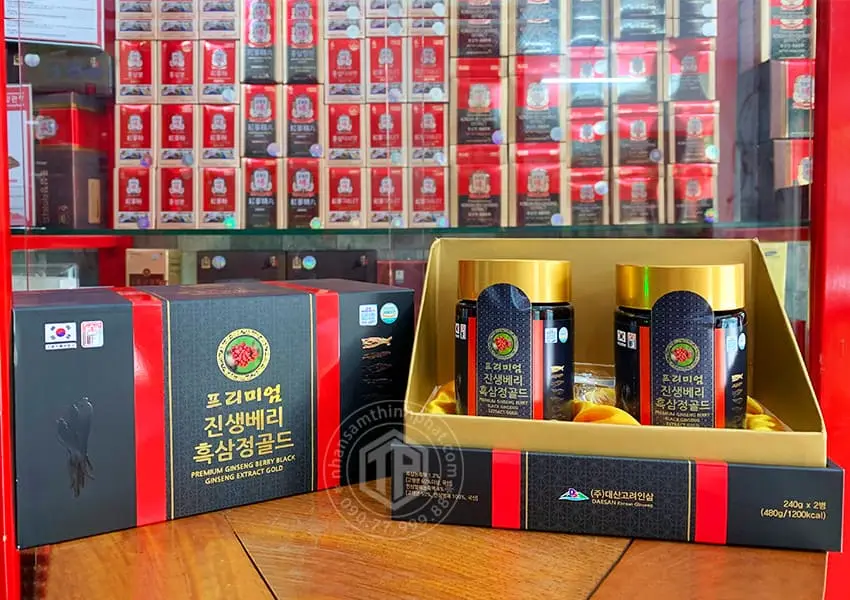 Cao hắc sâm Hàn Quốc cao cấp Daesan hộp 2 lọ x 240g Cao hắc sâm Hàn Quốc cao cấp Daesan hộp 2 lọ x 240g